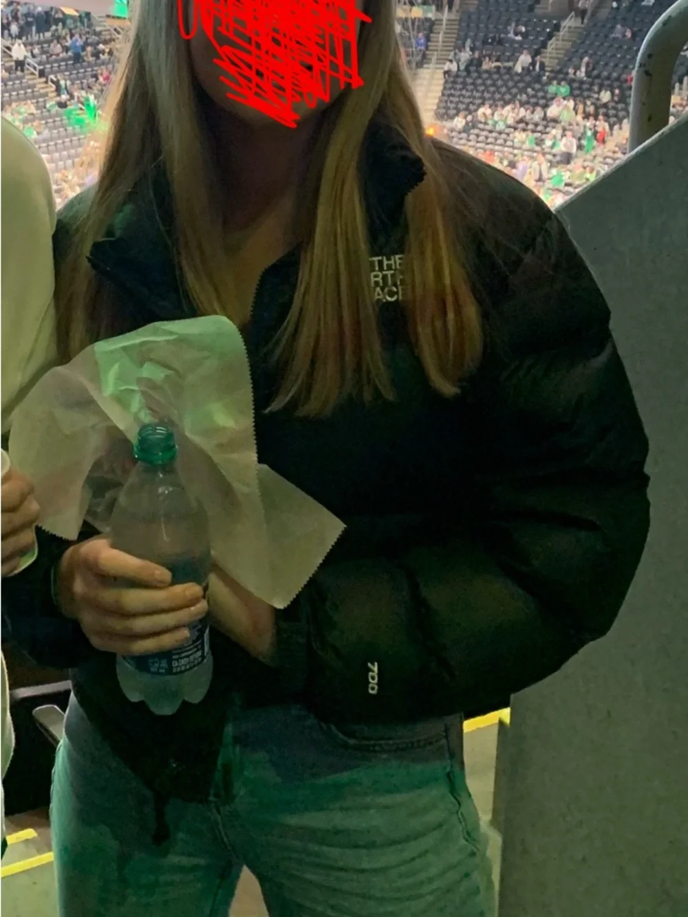 The North Face Black Cropped Down Puffer Jacket - Picture 4 of 5